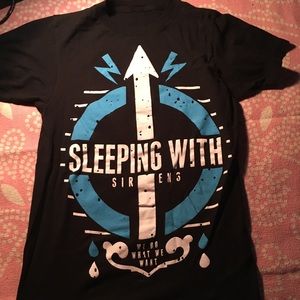 sleepig with sirens band shirt sm